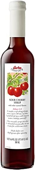 D´arbo All Natural Sour Cherry Fruit Syrup, 16.9oz