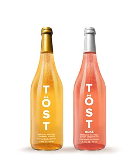 TOST + TOST ROSE All-Natural Alcohol Free Sparkling Bev