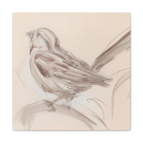 Song Sparrow Neoclassicism - Canvas 16″ x 16″ / Premium