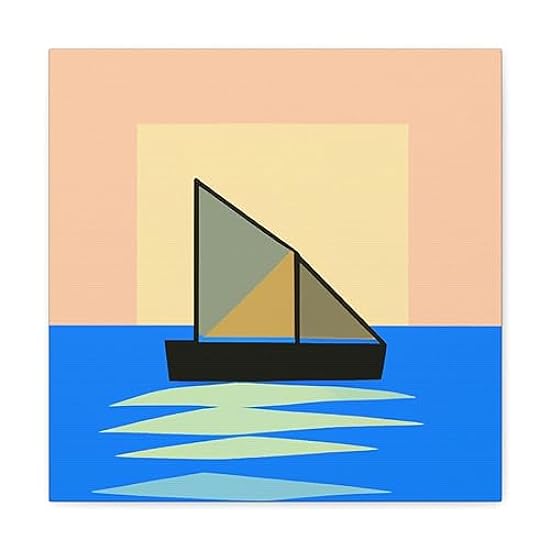 Sailing Into Unknown Waters - Canvas 16″ x 16″ / Premiu