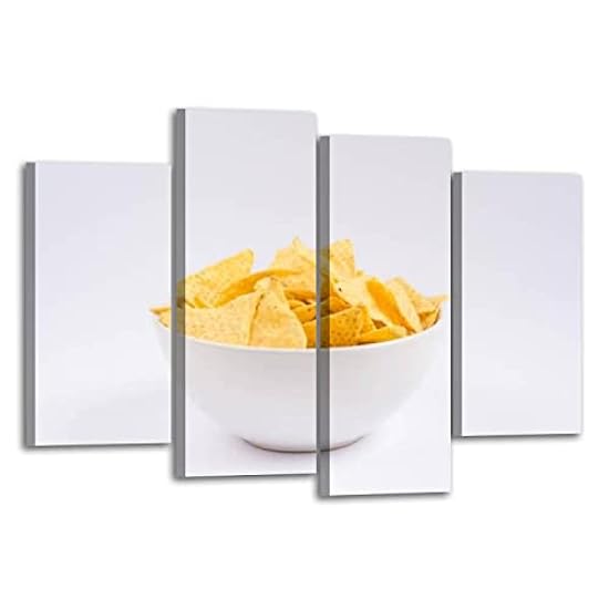 Canvas Wall Art Prints Pictures Tortilla chips isolated