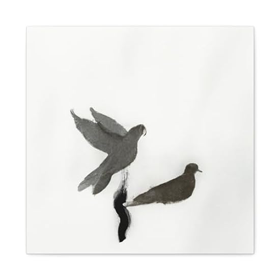 Mourning Dove Minimalism - Canvas 20″ x 20″ / Premium G