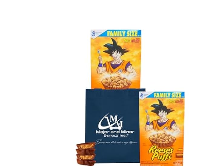 Dragon Ball Z Peanut Butter Corn Puffs Cereal & Eco Tot