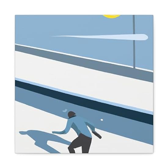Skating Through Minimalism - Canvas 16″ x 16″ / Premium