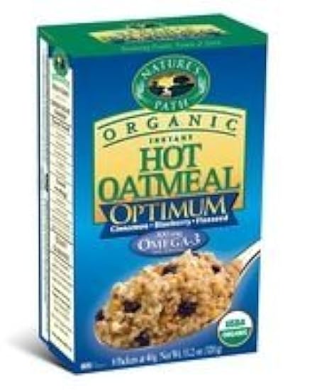 Nature´s Path Organic Instant Hot Oatmeal, Optimum Power, Cinnamon Blueberry Flaxseed, 8-Count 11.20-Ounce Box (Pack of 6) ( Value Bulk Multi-pack) 756620622