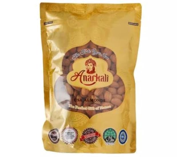 Anarkali USA Almonds Nut 500g - Almond milkis a beveragethat’s analternativeto cow’s milk,Grounded almond for pastries, shave almonds for donuts and cakes 421085387