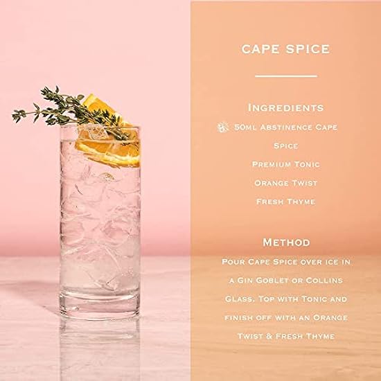 Abstinence Spirits Cape Spice | Award Winning Alcohol-Free Spirit | Calorie-free, Sugar-free | 750ml 746579316