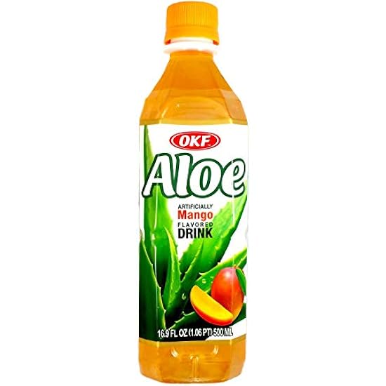 OKF Mango Aloe Drink, 16.9 Fl Oz (Pack of 20) 487141070