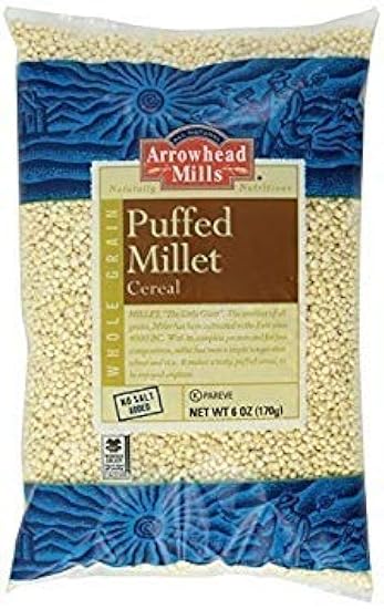 Arrowhead Mills - All Natural Puffed Millet Cereal - Case of 12 - 6 oz. 78987295