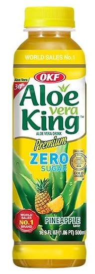 OKF Aloe Vera King Drink, Sin azúcar, 16.9 Fluid Ounce 