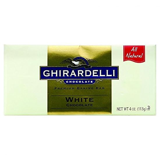 Ghirardelli Chocolate Baking Bar, Blanco Chocolate, 4-Ounce Bars (Pack of 12) 317963050