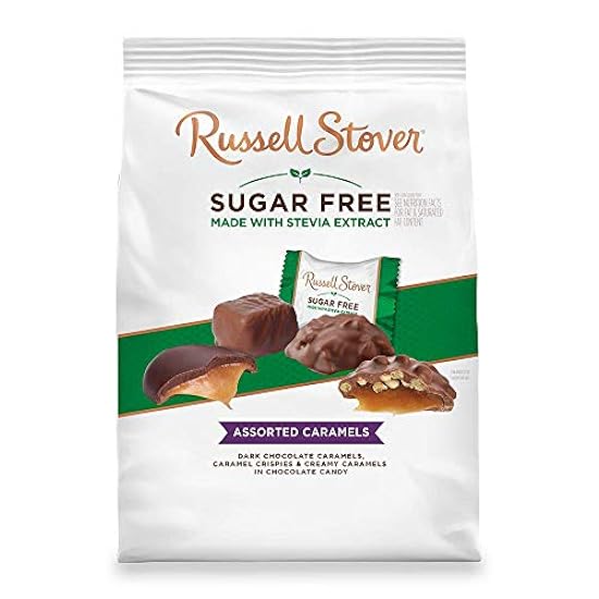 Russell Stover Sin azúcar Assorted Caramels with Stevia