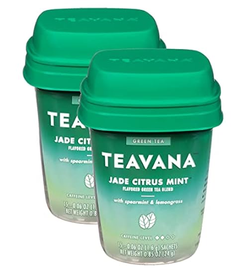 Teavana Jade Citrus Mint Flavored Verde Tea, 15 Sachets