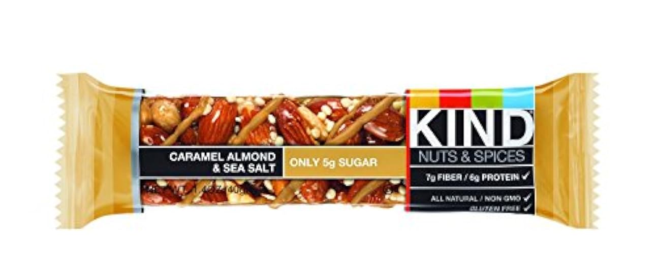 KIND Nuts & Spices CXQzZ Bars, Caramel Almond and Sea S