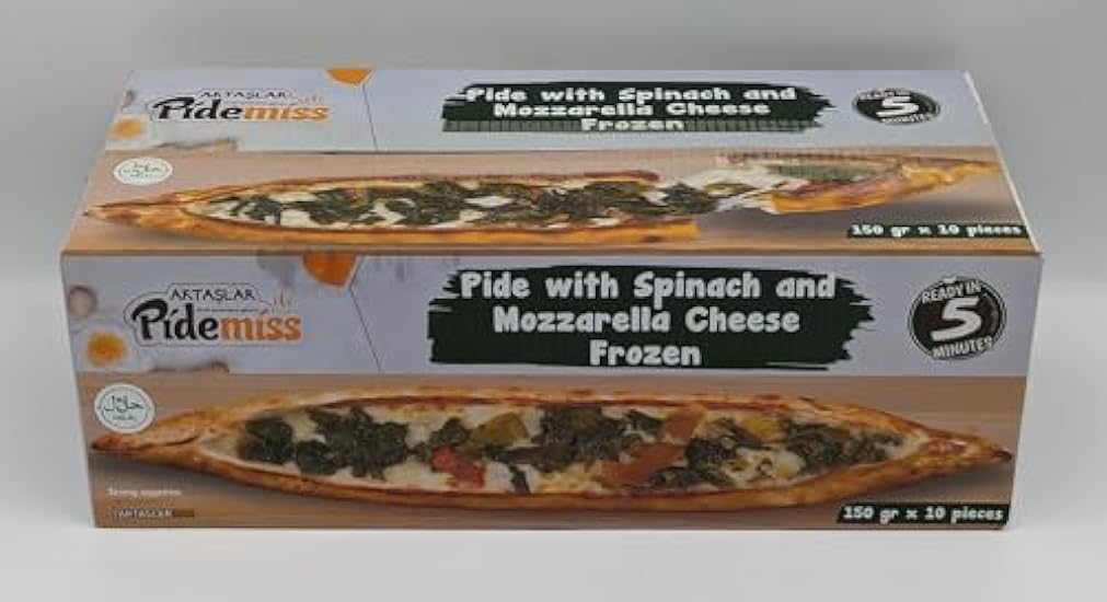 PIDEMISS Pide with Spinach and Mozzarella 1.5kg (150g x 10pcs) 391482265