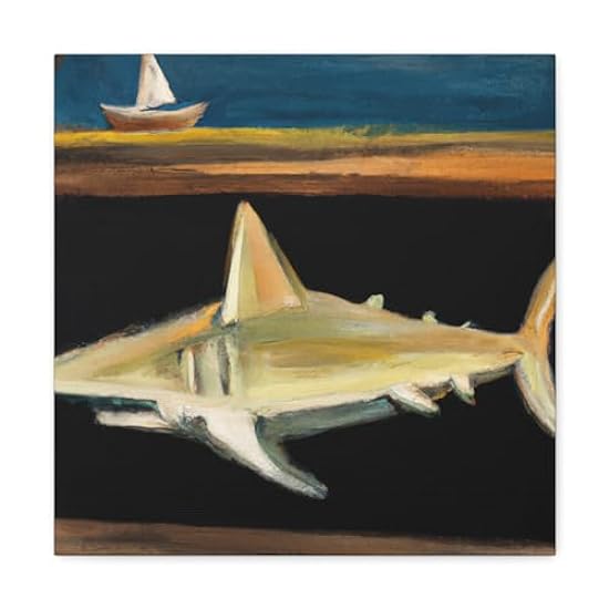 Shark Among Dreams - Canvas 16″ x 16″ / Premium Gallery
