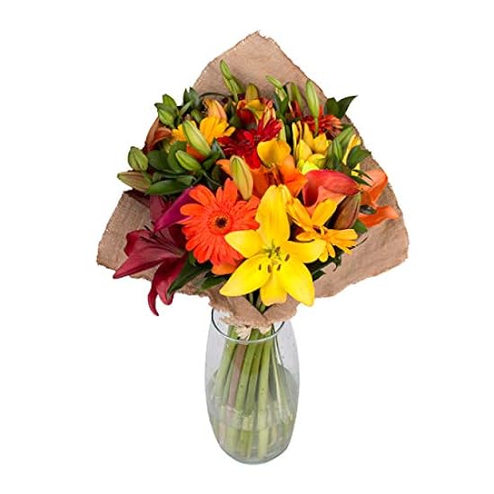 Fall Explosion Bouquet with Burlap - 31 Stems 674317957
