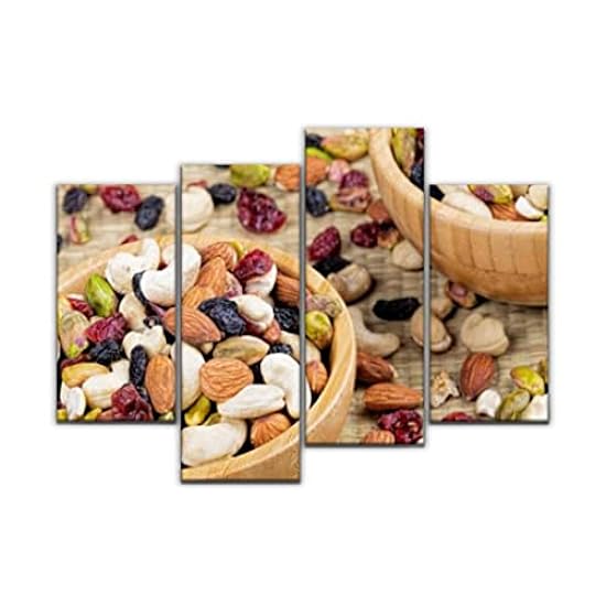 Canvas Wall Art Trail Mix nuts and dried fruits a great