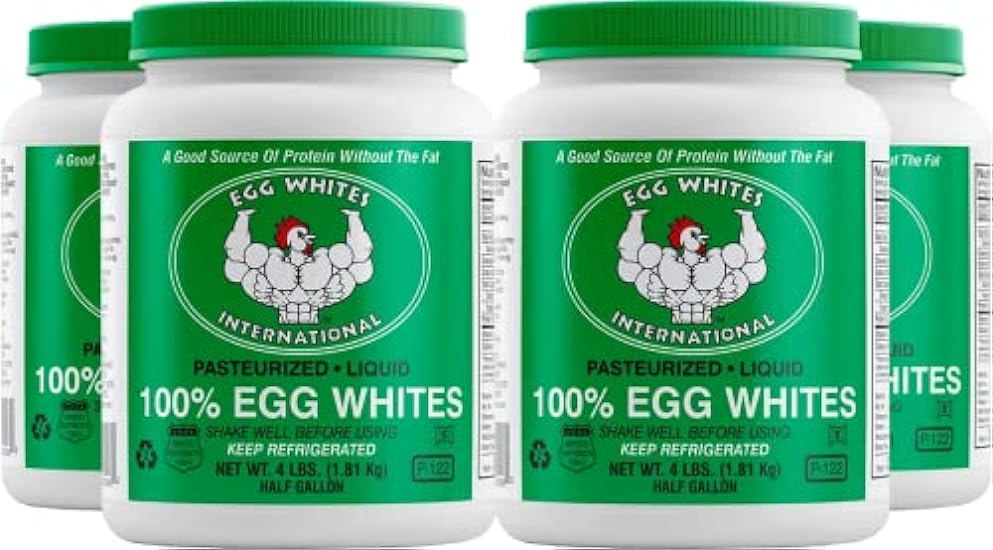 Egg Blancos International 100% Pure Liquid Egg Blancos Designed to Drink. NOW 100% CAGE FREE (4 Half Gallons) 268657617