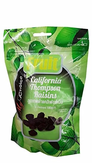 2 packs of California Thompson Raisins, Delicious Snack from My Choice Brand. (180 g/ pack) 431172858
