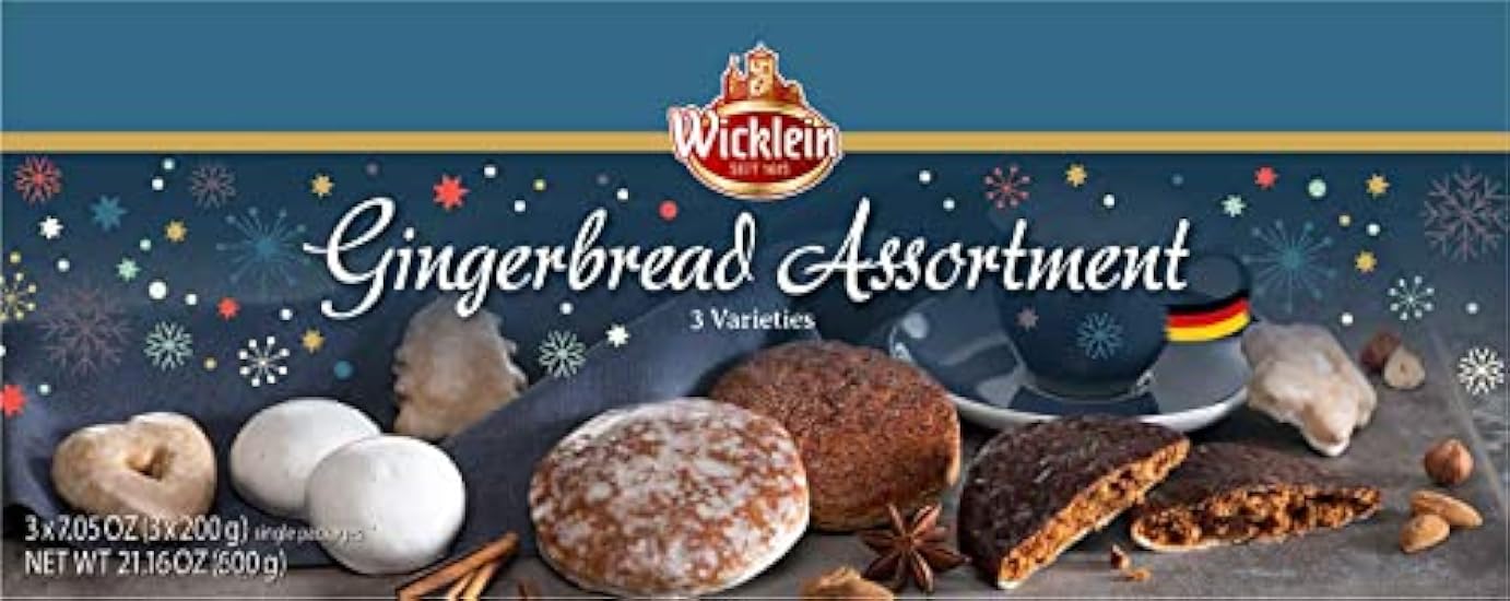 Wicklein Gingerbread Assorted Galletas Box, 21oz. 374955798