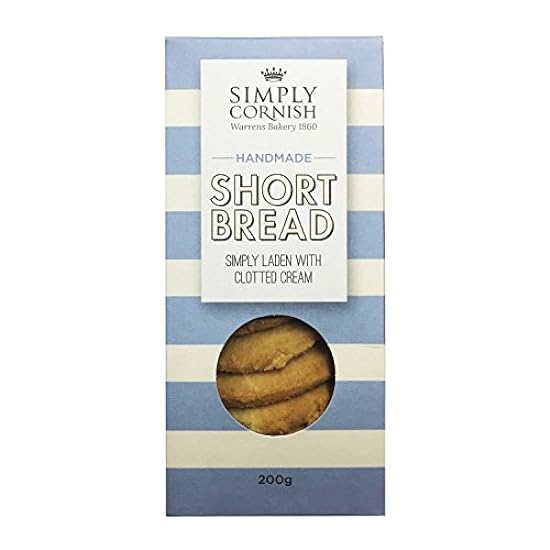 Simply Cornish Clotted Cream Shortbread 200 g (Pack of 6) 977944674