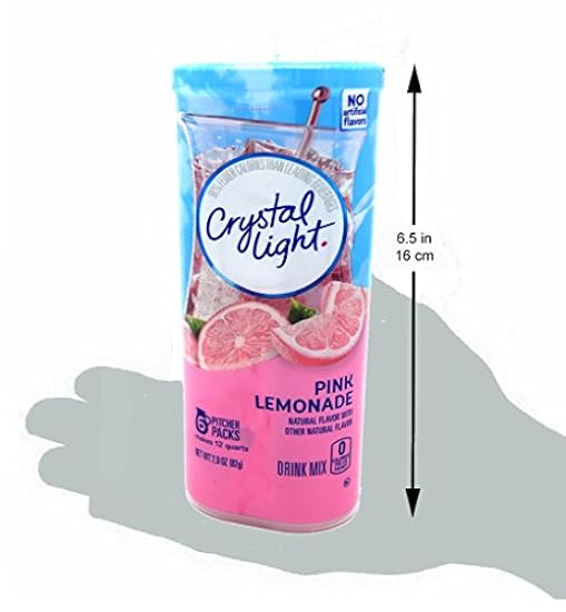 Crystal Light Pink Lemonade Drink Mix, 12-Quart 2.9-Ounce Canister (Pack Of 9) 964006231