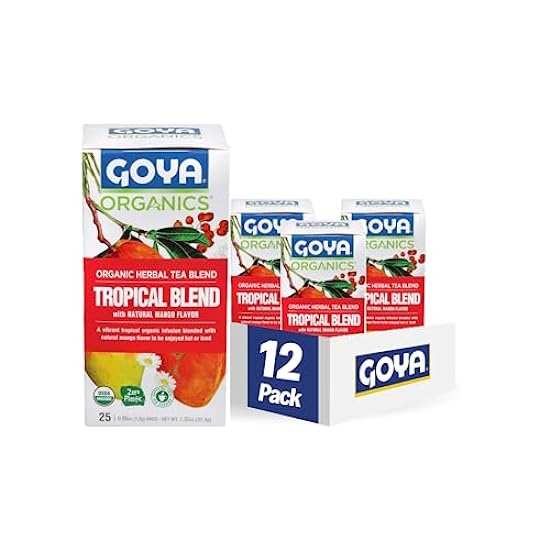 Goya Organic Herbal Tropical Tea Blend, 1.32 Ounce (Pac