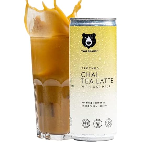 Chocolate Oat Milk Nitro Bebidas - Two Bears Nitro Infused Oat Milk Chocolate Drink | Cans Best Served Cold With Ice | Vegan & Dairy Free Beverage (12-Pack, 7 oz Can) 733294234