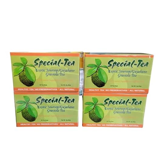 Special - Tea Exotic Soursop / Guyabano Graviola Tea - 4 Packs 30 bolsas Ea Pack 255458033