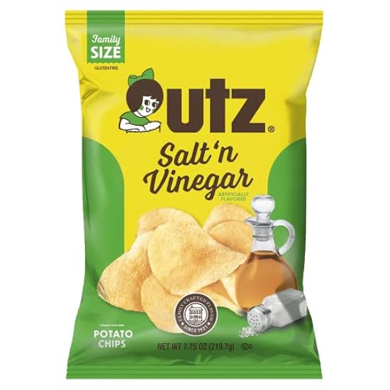 Utz Quality Foods Salt´n Vinegar Potato Chips, Fam