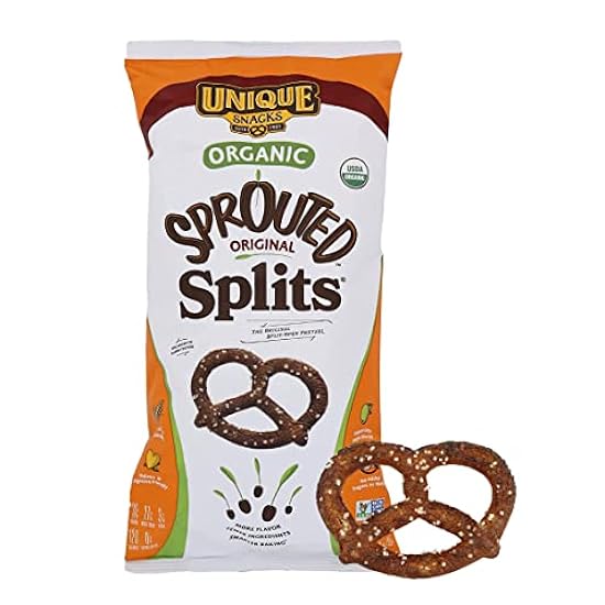 Unique Snacks Sprouted Splits Pretzels, Sprouted Pretze
