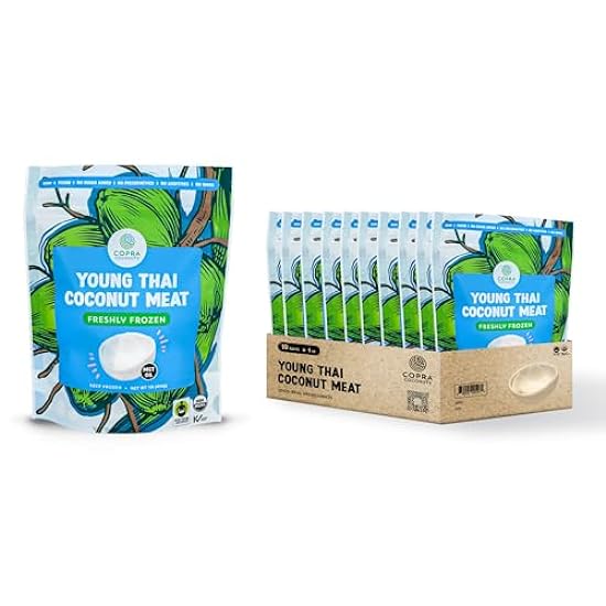 Copra Organic Frozen Coconut Meat (100% Young Coconut F