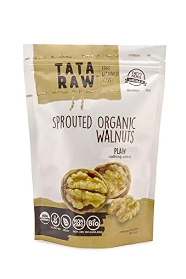 TATA RAW - Sprouted Organic Walnuts - PLAIN. Nada agreg