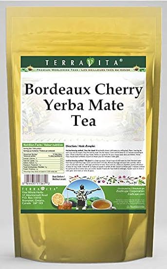 Bordeaux Cherry Yerba Mate Tea (50 tea bolsas, ZIN: 547