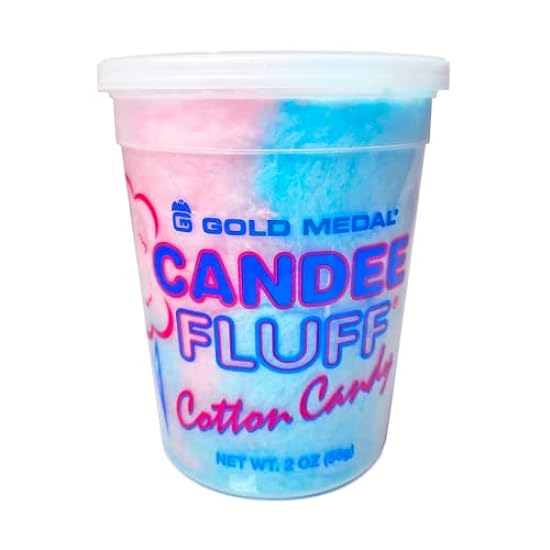 Prepackaged Candee Fluff® Cotton Candy, 2-oz. (Case of 