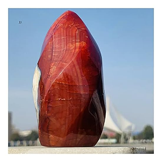 TELONI Natural Rojo Crystal,Flame Rojo Agate Crystal，Cr