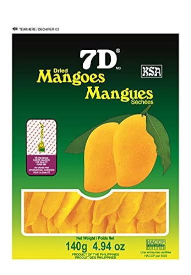 7D dried mangoes 140 Gram 5 Pack 468199887