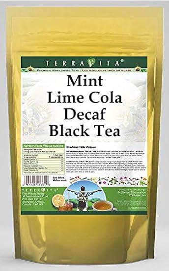 Mint Lime Cola Decaf Negro Tea (25 tea bolsas, ZIN: 544