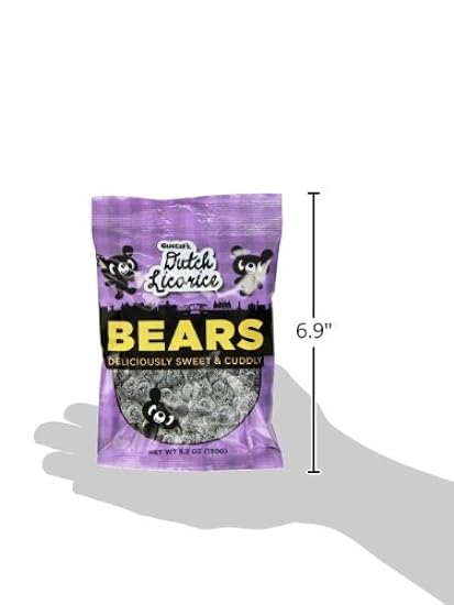 Gustaf´s Dutch Licorice, Sugared Licorice Bears, 5.2 Ounce (Pack of 12) 445452333