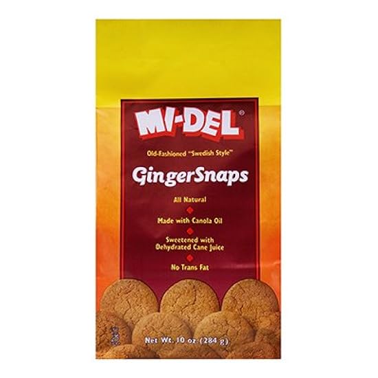 Midel Ginger Snaps 10 Oz (Pack of 12) 934725917