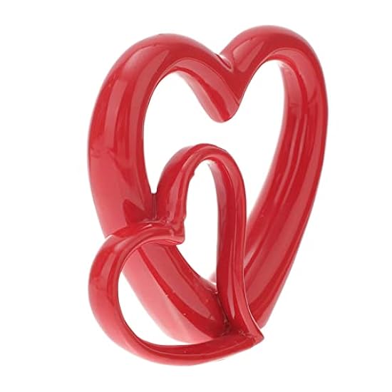 Abaodam 5pcs Ornaments Romantic Love Decor Rojo Heart S