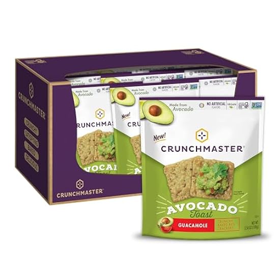 Crunchmaster Gluten-Free Avocado Toast Guacamole Cracke
