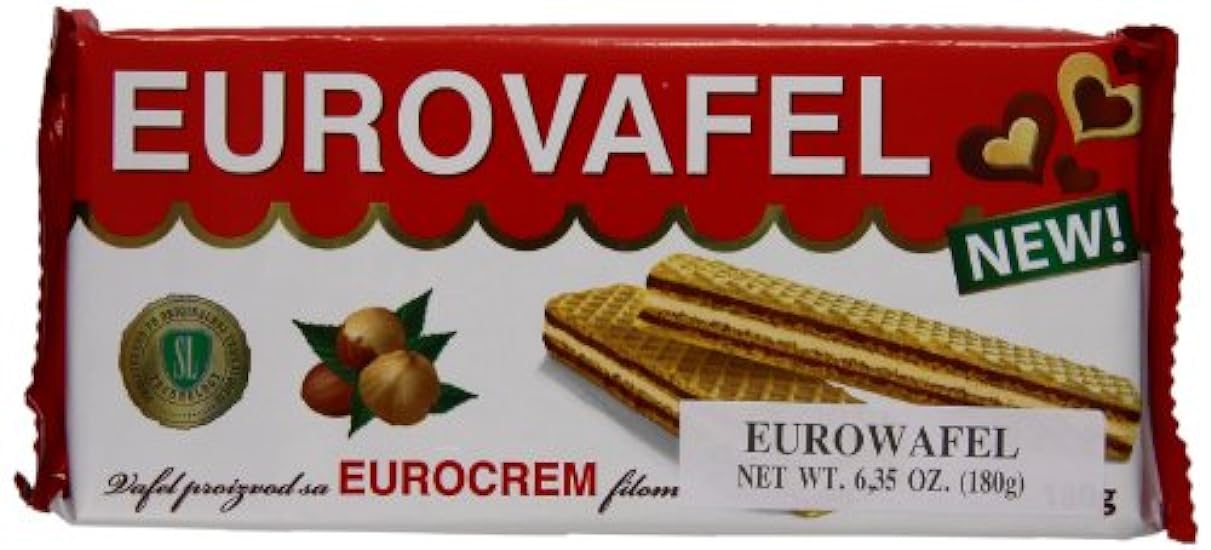 Takovo Swisslion Eurocrem Eurovafel, 6.35 Ounce (Pack o
