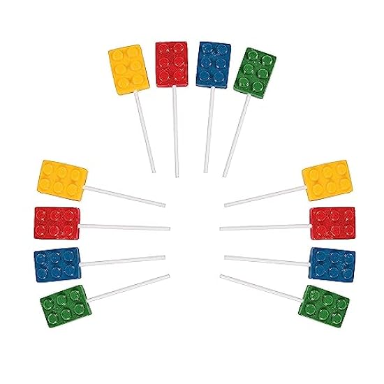 Bulk 144 Pieces Color Brick Lollipops 641521043