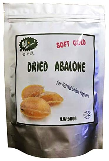 Abalone Hello Seaweed 100% Pure Natural Dried Gold Abalone Without Shell 500g/17ounce 869067208