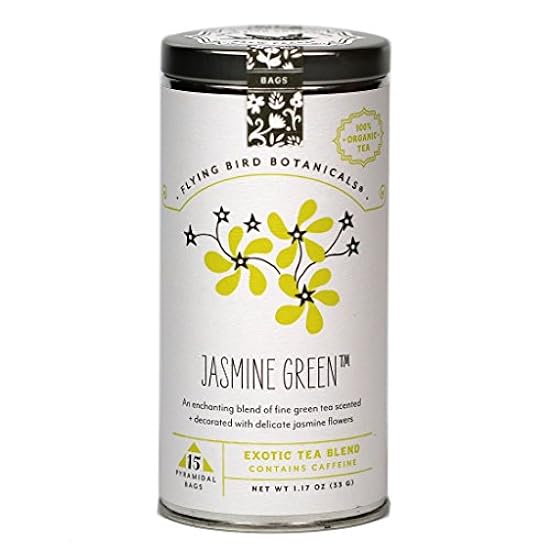 Flying Bird Botanicals - Organic Jasmine Verde Tea (15-