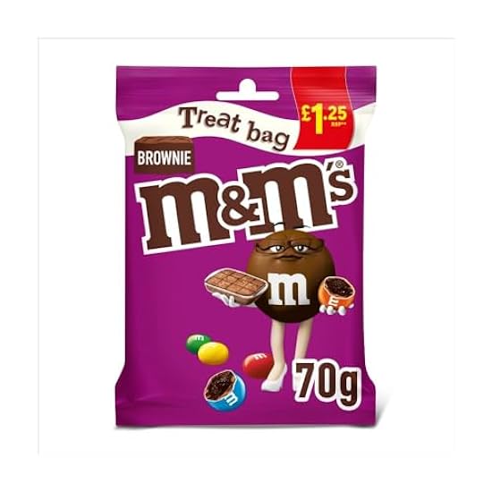 M&M´s Brownie Bites Milk Chocolate Treat Bag 70g x