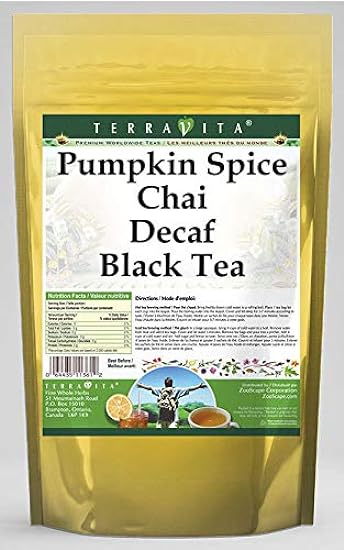 Pumpkin Spice Chai Decaf Negro Tea (50 tea bolsas, ZIN: