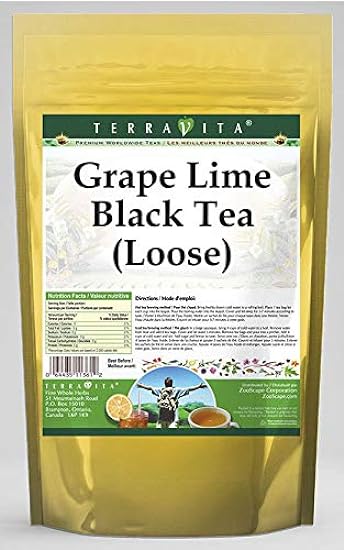 Grape Lime Negro Tea (Loose) (8 oz, ZIN: 540864) - 3 Pa